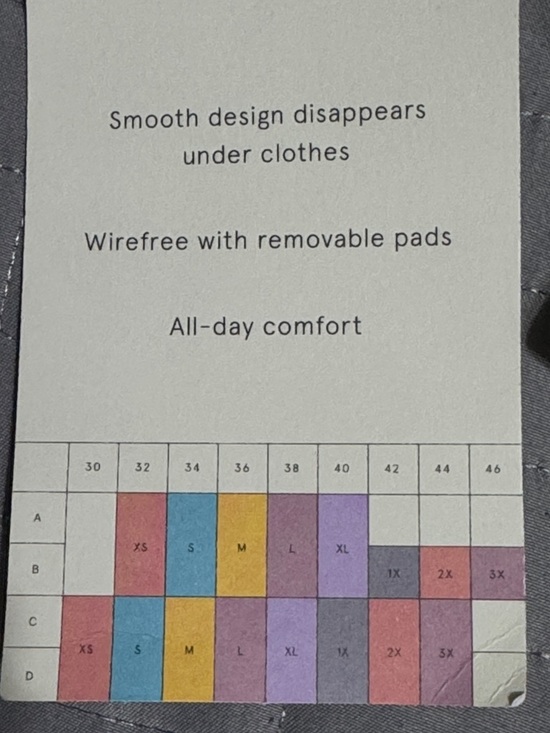 True & Co. Black V-Neck Longline Bralette 1X - Picture 3 of 5